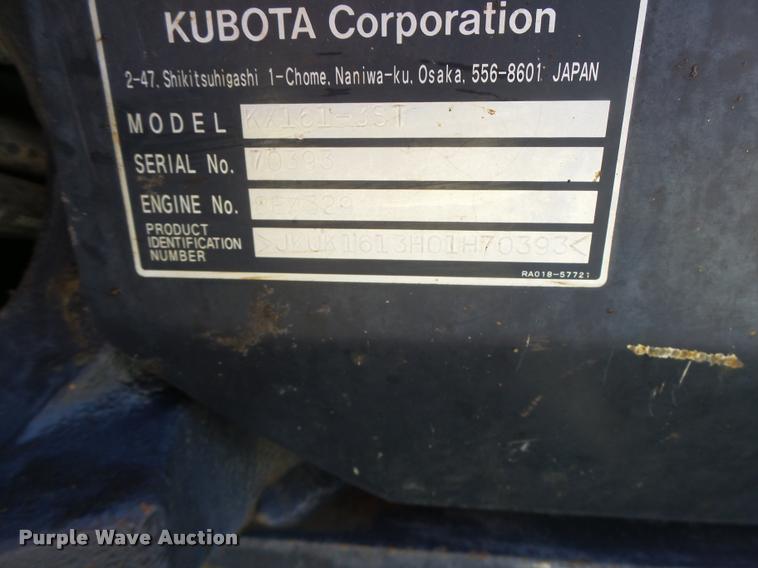 image for item DA3327 2008 Kubota KX161-3 compact excavator