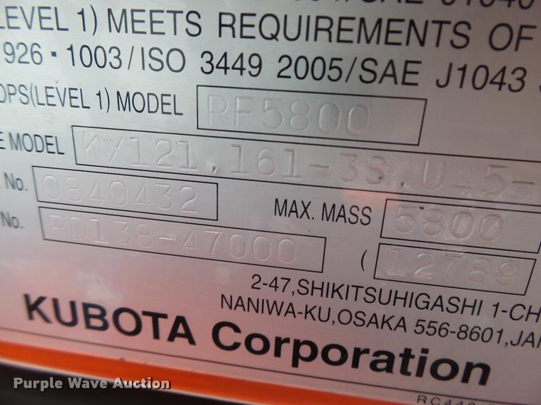 image for item DA3327 2008 Kubota KX161-3 compact excavator