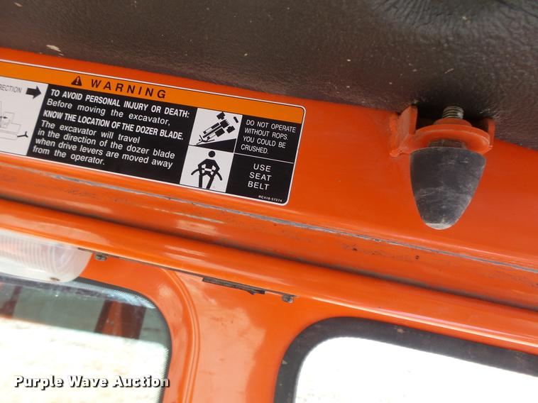 image for item DA3327 2008 Kubota KX161-3 compact excavator