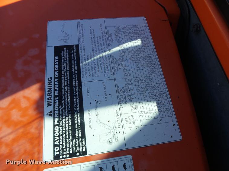 image for item DA3327 2008 Kubota KX161-3 compact excavator