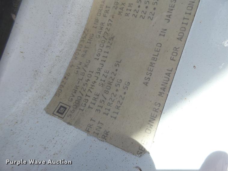 image for item DA3329 1994 Chevrolet Kodiak dump truck