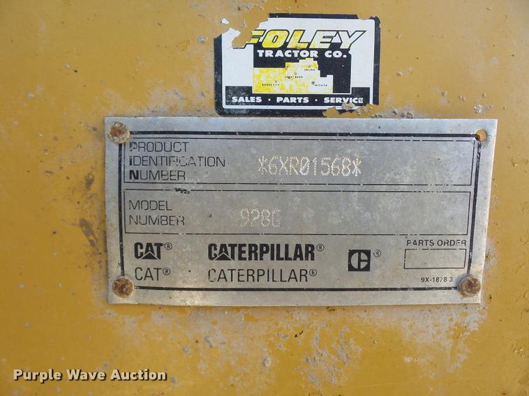 image for item DA4019 1999 Caterpillar 928G wheel loader