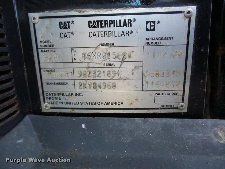 image for item DA4019 1999 Caterpillar 928G wheel loader