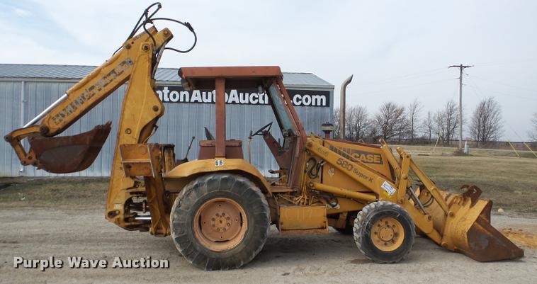 image for item DA7370 1991 Case 580 Super K backhoe