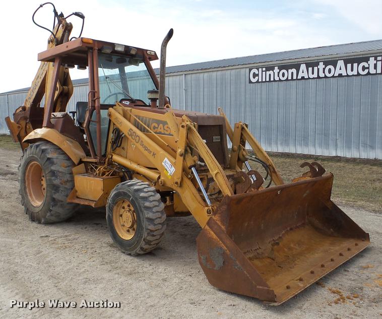 image for item DA7370 1991 Case 580 Super K backhoe