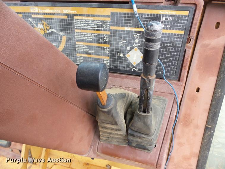 image for item DA7370 1991 Case 580 Super K backhoe