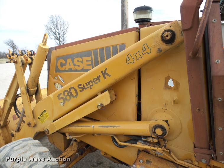 image for item DA7370 1991 Case 580 Super K backhoe