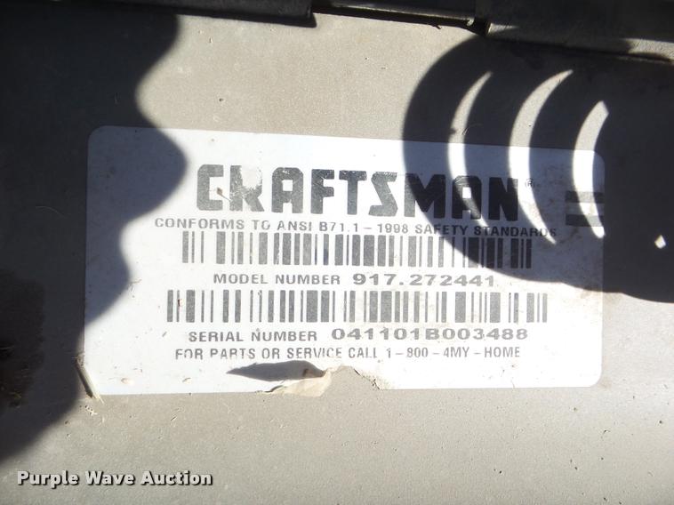 image for item DA7732 Craftsman LTX1000 lawn mower