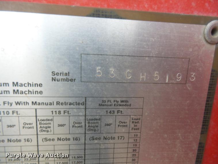 image for item DB0743 1982 Link Belt HSP8040 crane