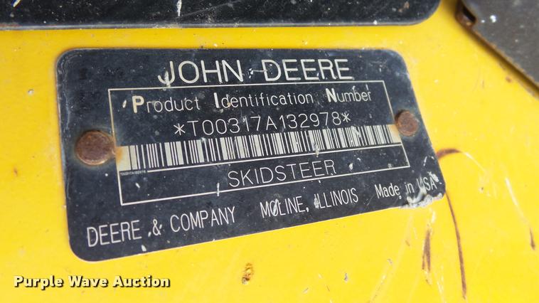 image for item DB3789 2006 John Deere 317 skid steer