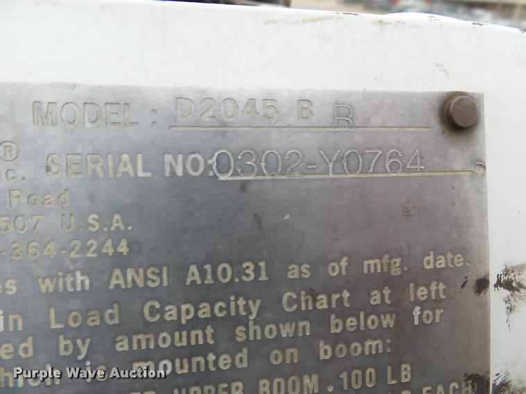 image for item K3336 2002 International 7500 digger derrick truck