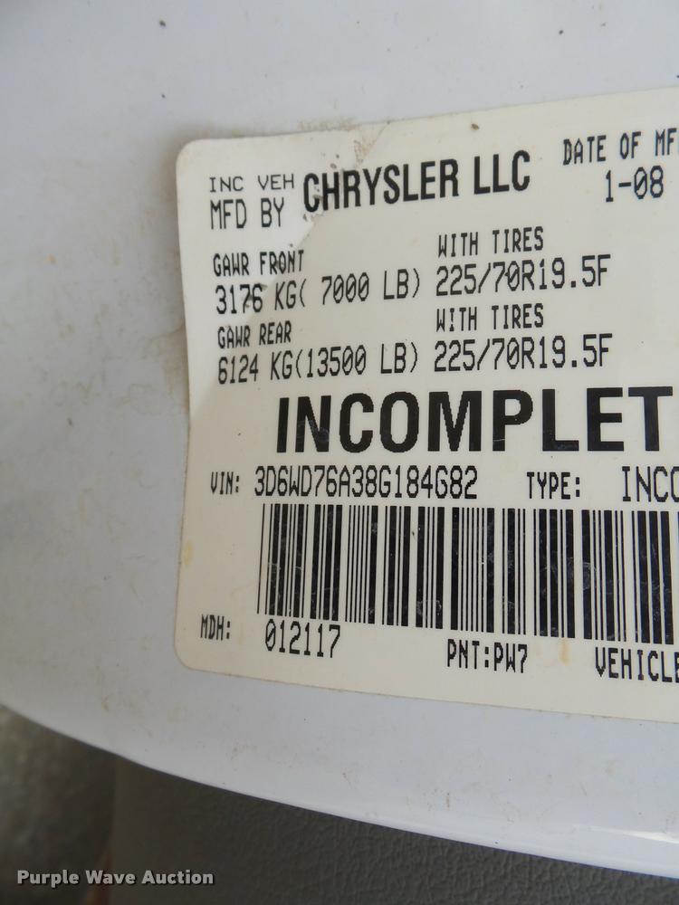 image for item K3338 2008 Dodge Ram 5500 bucket truck