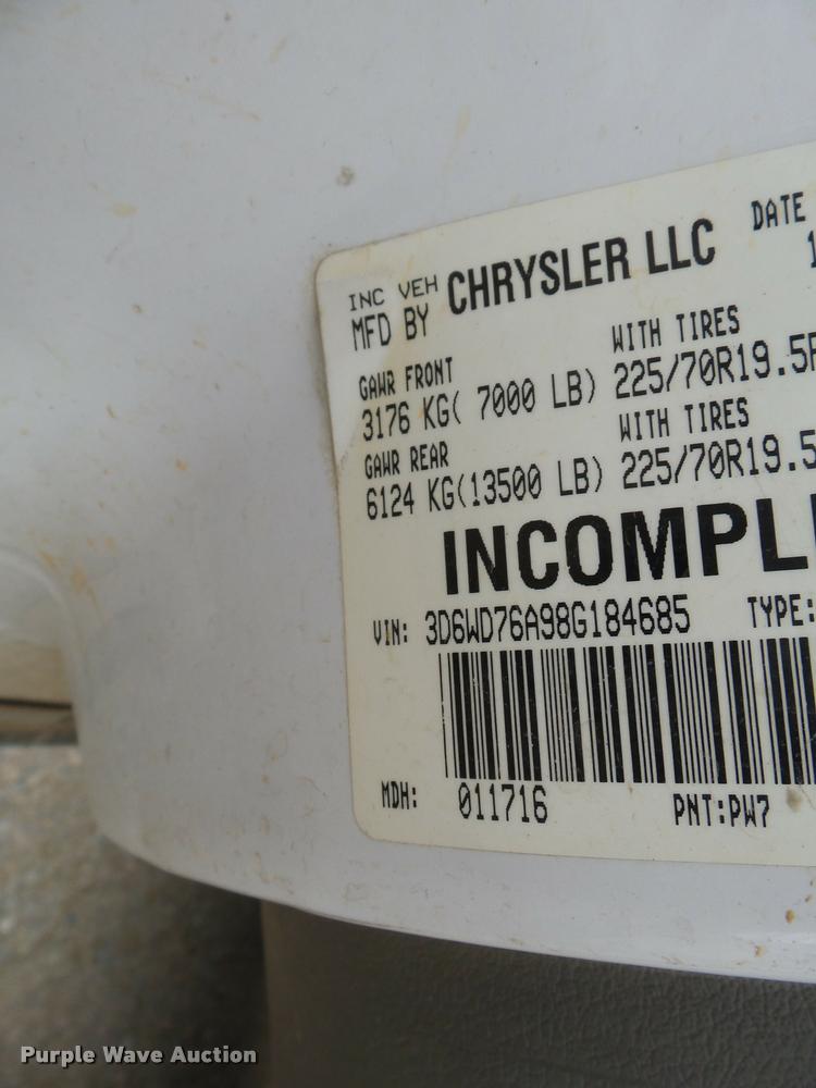 image for item K3339 2008 Dodge Ram 5500 bucket truck