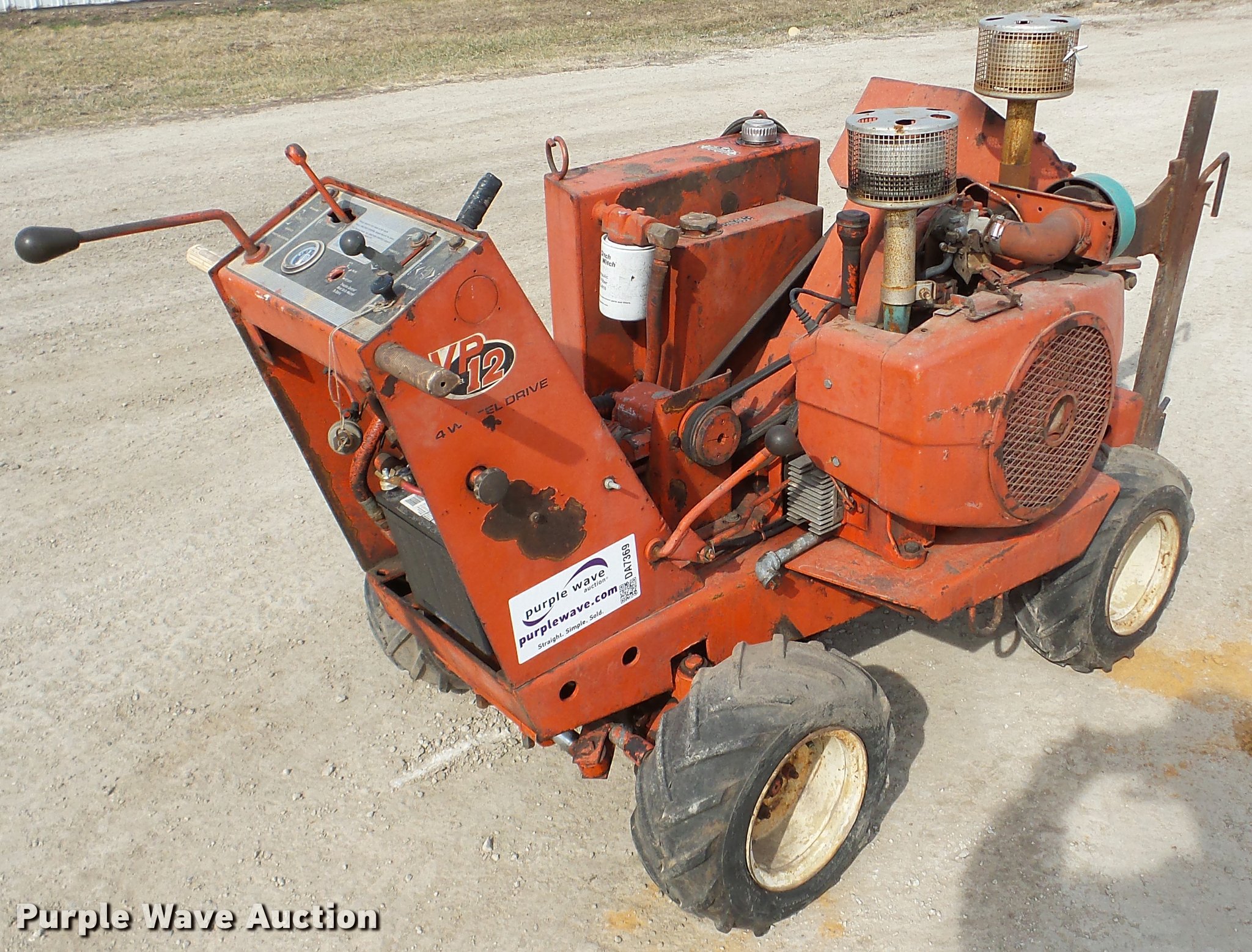 Ditch Witch VP12 vibratory plow in Clinton, IL Item DA7369 sold Purple Wave