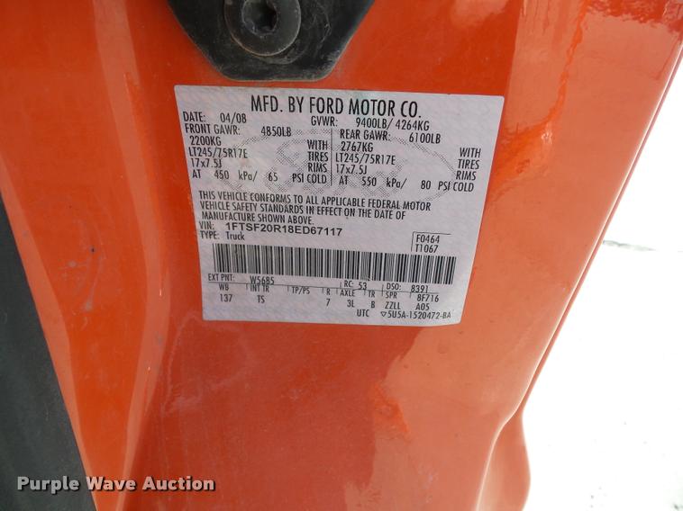 image for item AG9059 2008 Ford F250 Super Duty pickup truck