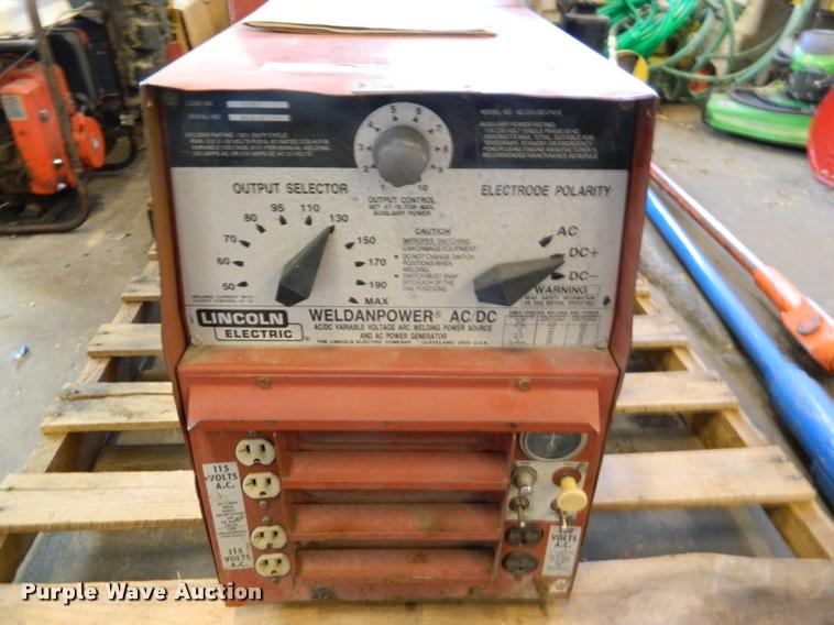 image for item DA9672 Lincoln AC-225/DC-210/6 arc welder