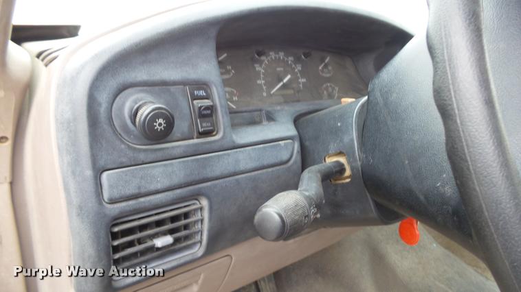 image for item DB0704 1997 Ford F250 Super Duty XL Crew Cab utility bed pickup truck