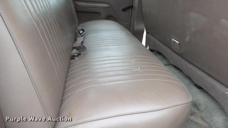 image for item DB0704 1997 Ford F250 Super Duty XL Crew Cab utility bed pickup truck