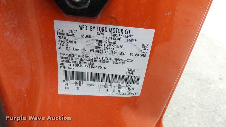 image for item DB0717 2008 Ford F250 Super Duty pickup truck