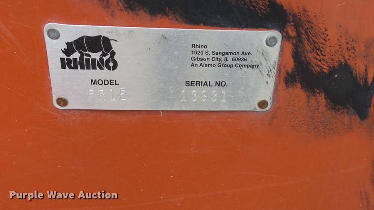 image for item DB0725 2009 Rhino FR15 batwing rotary mower