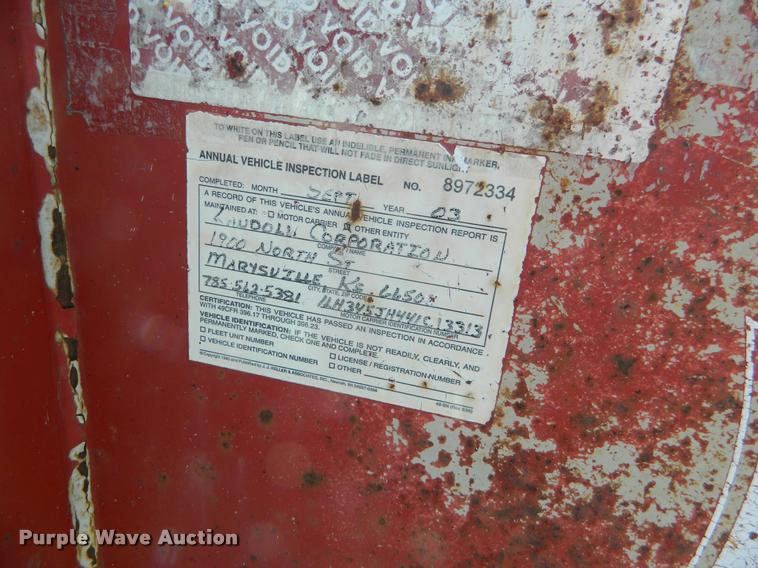 image for item K2736 2004 Landoll 345C tilt deck equipment trailer