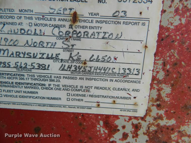 image for item K2736 2004 Landoll 345C tilt deck equipment trailer