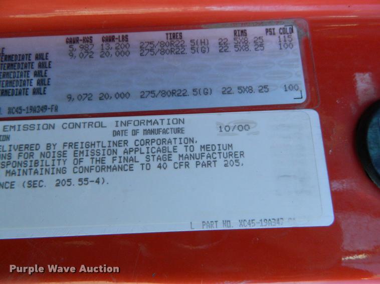 image for item K2741 2001 Sterling LT7501 dump truck