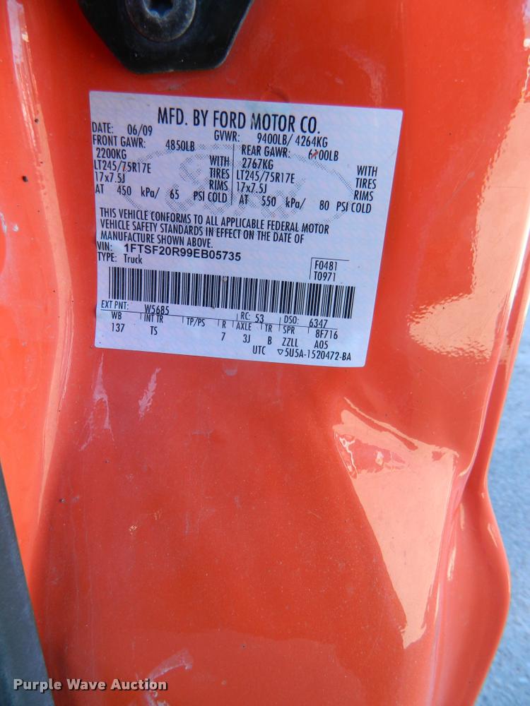 image for item K2746 2009 Ford F250 Super Duty pickup truck