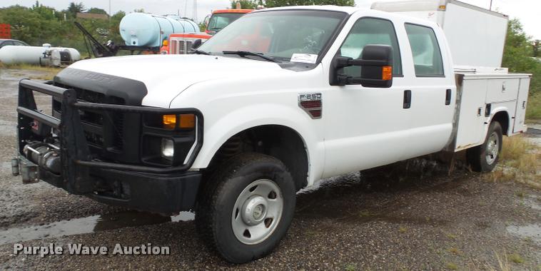 image for item K3681 2008 Ford F250 Super Duty XL Crew Cab utility truck