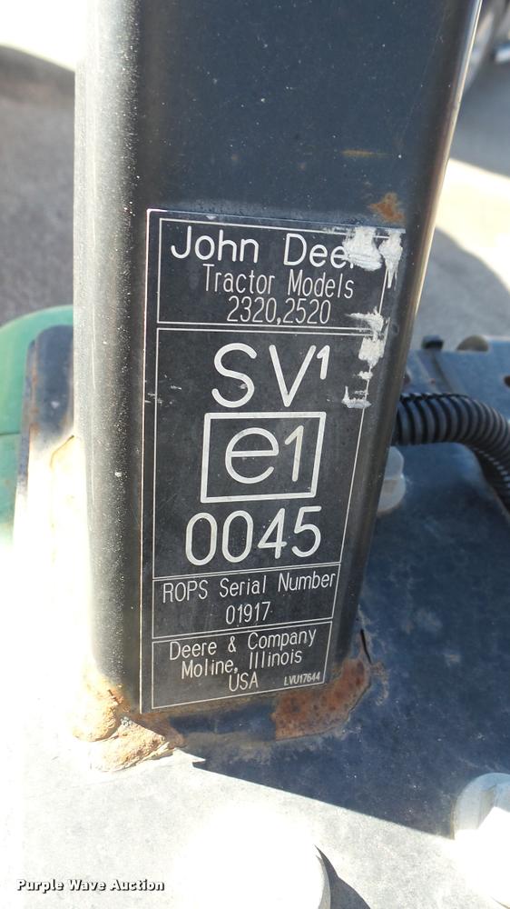 image for item L3964 2006 John Deere 2320 MFWD tractor