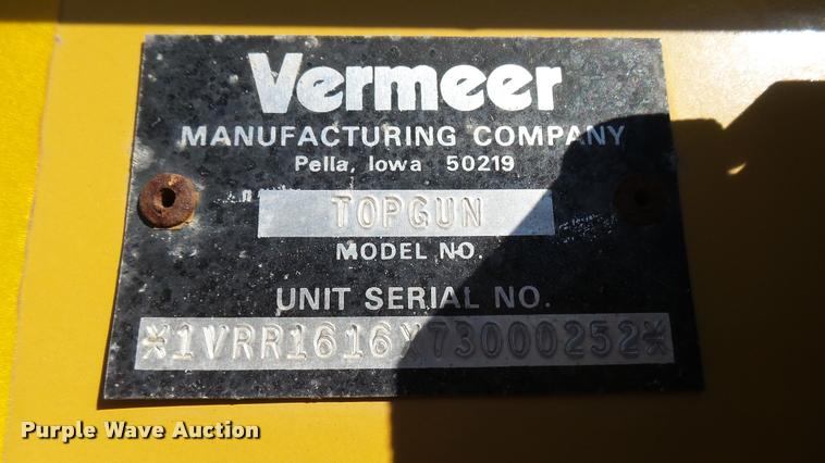 image for item L3967 2007 Vermeer Top Gun bale shredder