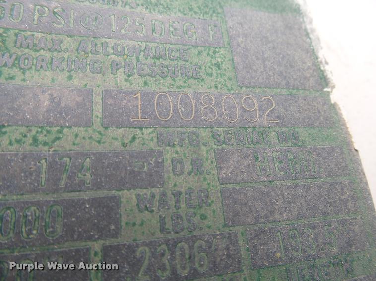 image for item AL9014 Trinity steel anhydrous ammonia tank