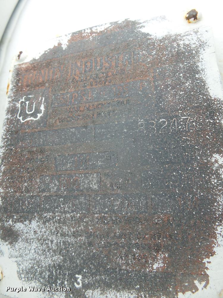 image for item AL9023 Trinity steel anhydrous ammonia tank