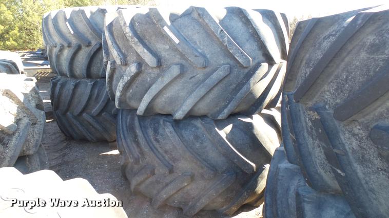 image for item AX9364 (2) Michelin 900/60R32 tires and wheels