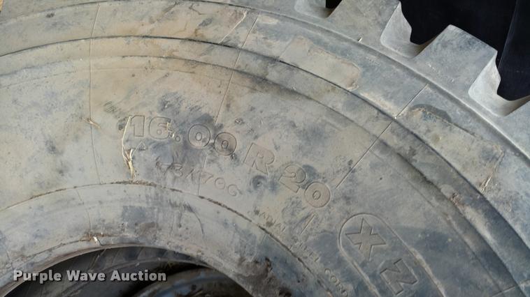 image for item BU9939 (2) Michelin 16.00R20 tires
