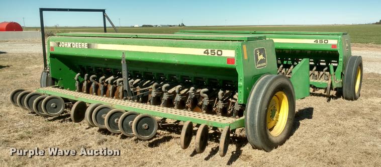 image for item BU9952 (2) John Deere 450 grain drills