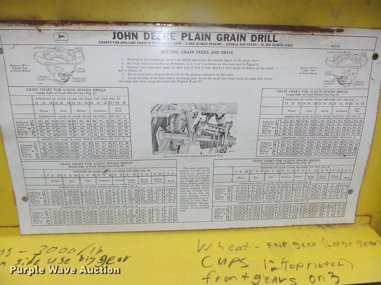 image for item DA0559 John Deere grain drill