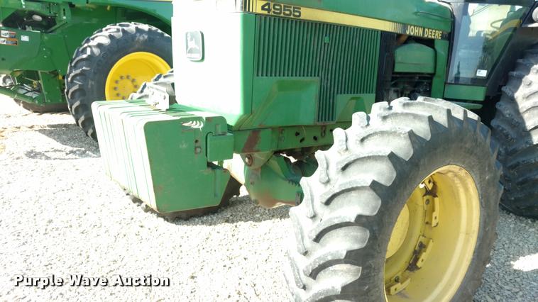 image for item DB0858 1989 John Deere 4955 MFWD tractor