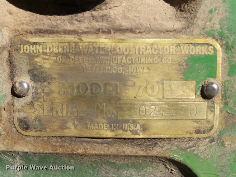 image for item DB2417 1955 John Deere 70 tractor