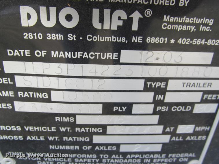 image for item DT9656 2004 CrustBuster 160ST seed tender