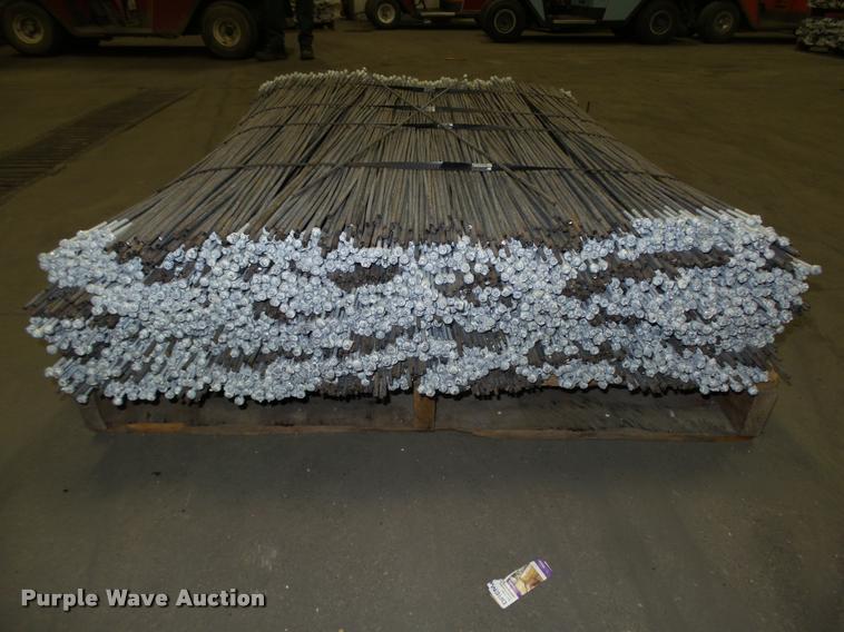 image for item F1573 Approximately 4,200 50"L hi-carbon steel plant stakes