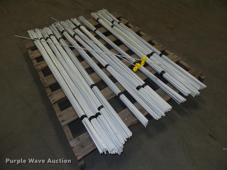 image for item F1575 Approximately 350 50"L hi-carbon spring steel electric fence posts