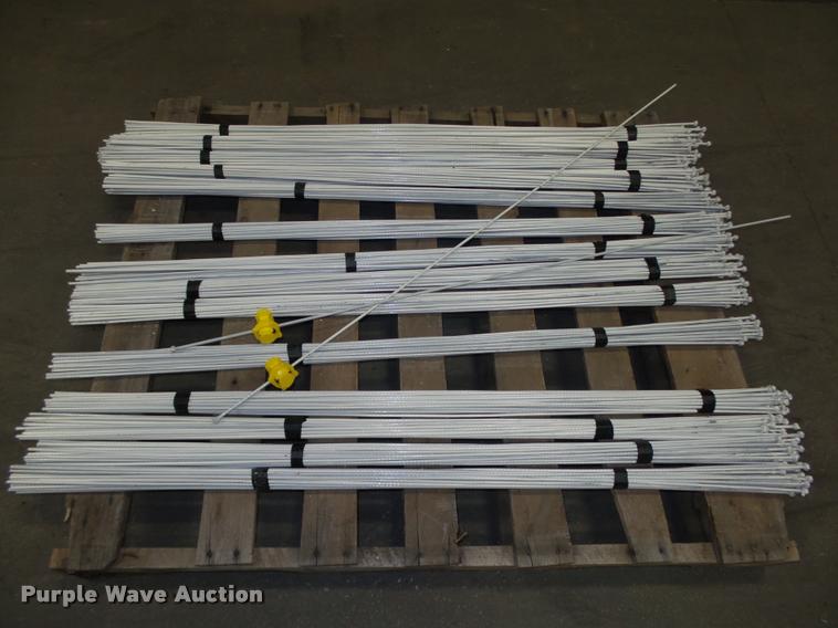 image for item F1575 Approximately 350 50"L hi-carbon spring steel electric fence posts