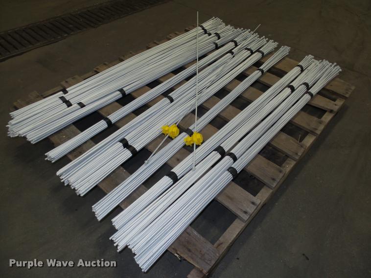 image for item F1576 Approximately 350 50"L hi-carbon spring steel electric fence posts