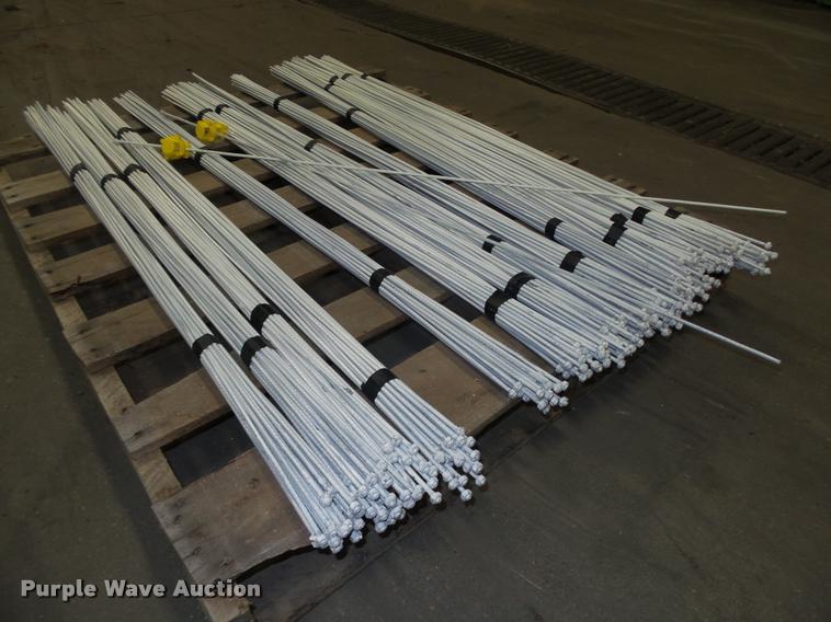 image for item F1577 Approximately 350 50"L hi-carbon spring steel electric fence posts