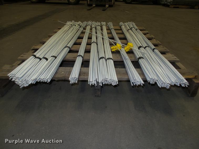 image for item F1577 Approximately 350 50"L hi-carbon spring steel electric fence posts