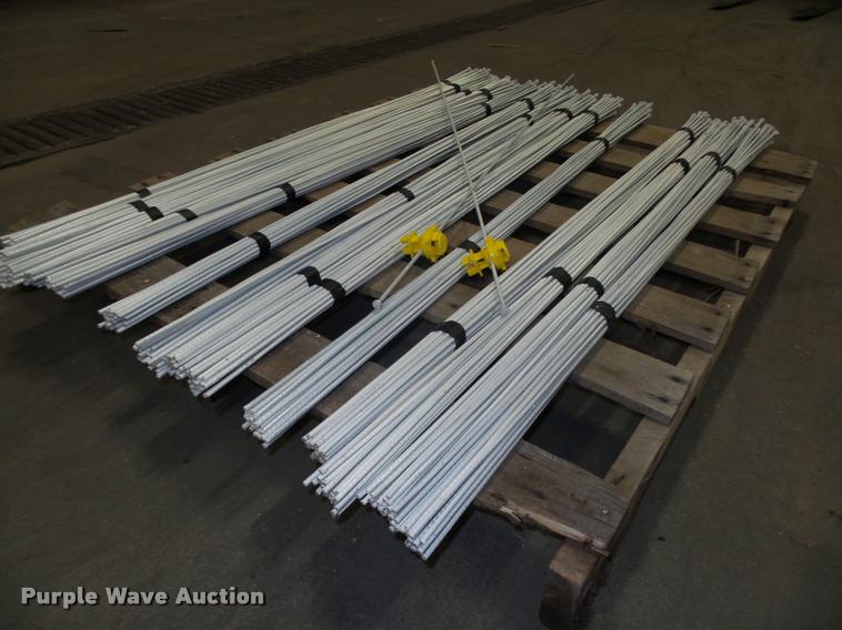 image for item F1577 Approximately 350 50"L hi-carbon spring steel electric fence posts