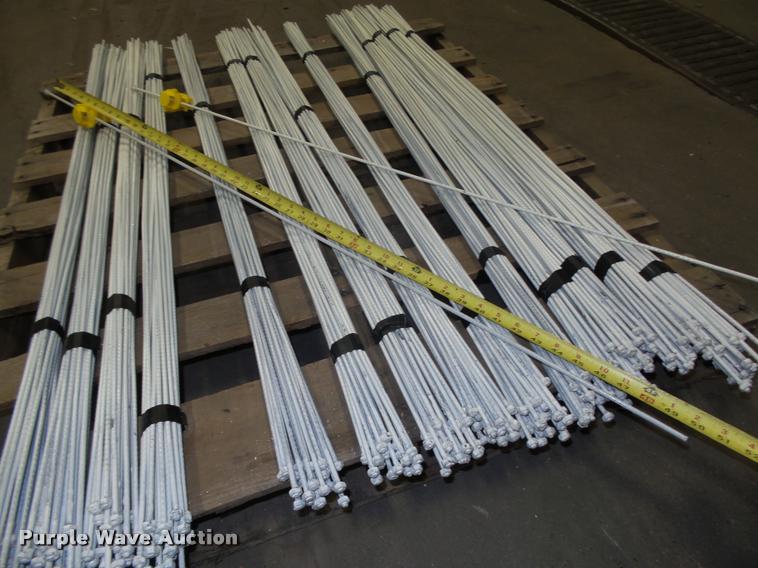 image for item F1577 Approximately 350 50"L hi-carbon spring steel electric fence posts