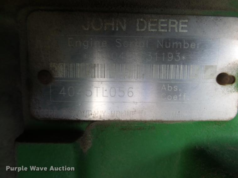 image for item K3326 2001 John Deere 6410 tractor