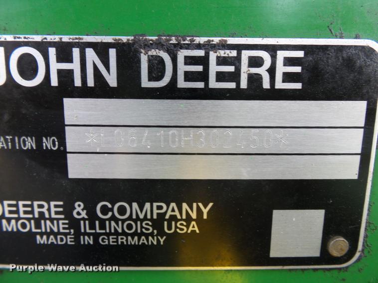 image for item K3326 2001 John Deere 6410 tractor